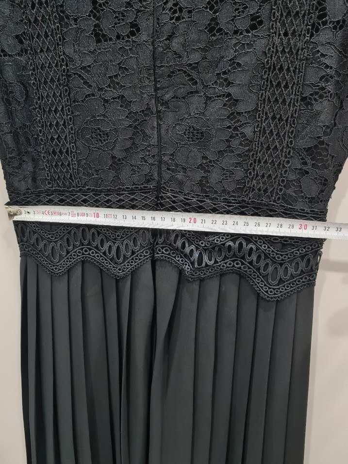 Dantel İşlemeli Siyah Uzun Kollu Gotik Elbise - Görsel 5