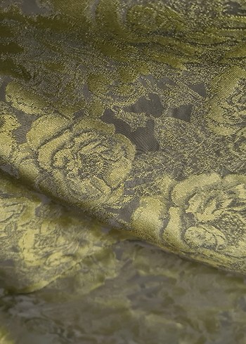 Yeşil Vintage Gotik V Yakalı Uzun Elbise - Görsel 9