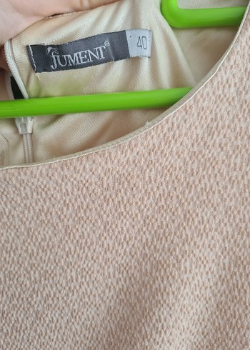 pudra pembe Kolsuz Kadın Elbise - Görsel 2