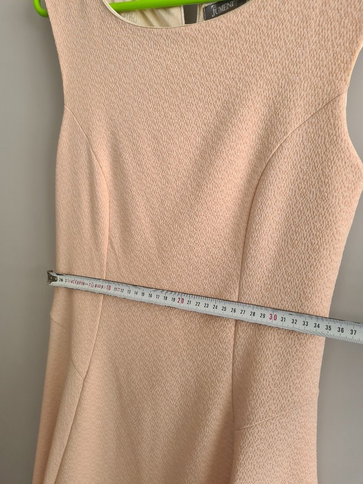 pudra pembe Kolsuz Kadın Elbise - Görsel 5