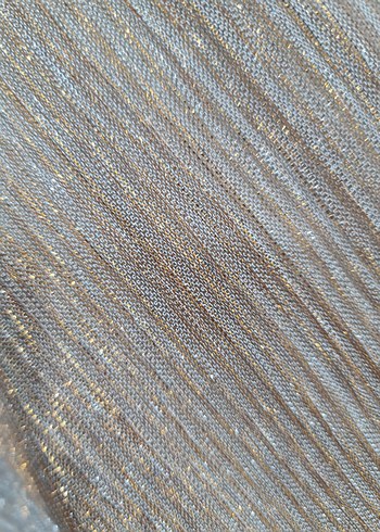 Bej Pileli Uzun Abiye Elbise - Görsel 5