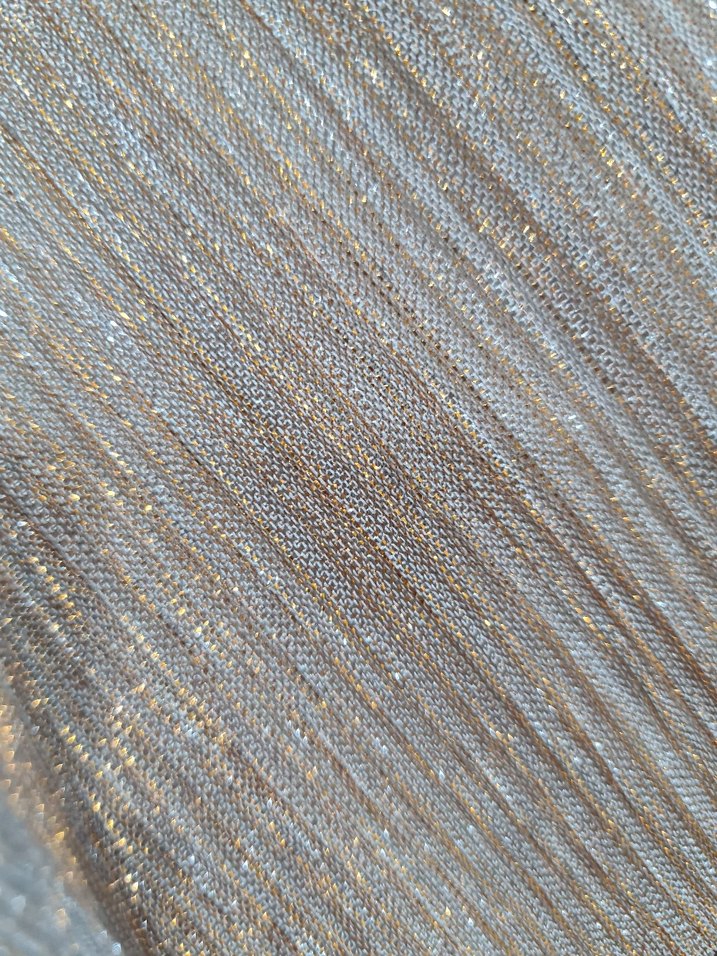 Bej Pileli Uzun Abiye Elbise - Görsel 5