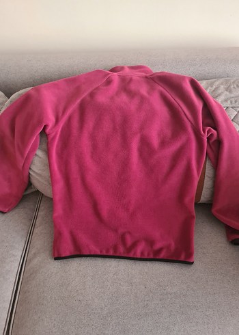 l Beden bordo Renk Fuşya Kadın Polar Sweatshirt