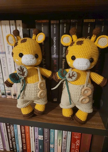 Renkli El Örgüsü Zürafa Peluş Oyuncak - Görsel 2