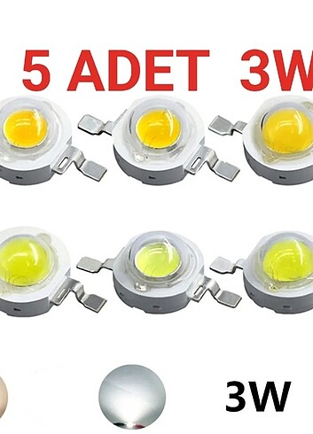 3 WATT Powerled 700MA (BEYAZ) 5 ADET