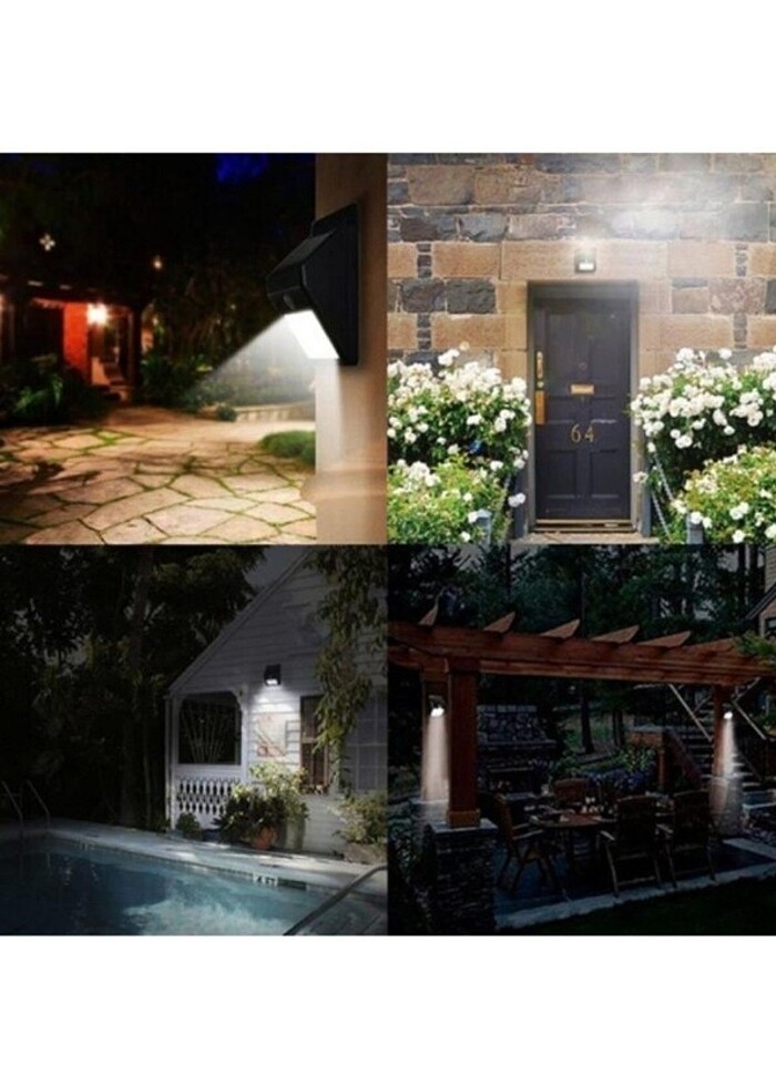 Güneş Enerjili Şarj Olabilen 20 Ledli Bahçe Aydınlatma Lambası D - Görsel 3