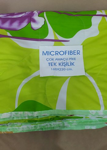 2K Tek Kişilik Mikrofiber Çok Amaçlı Pike 160x220 cm