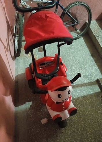 Beden kırmızı Renk Panda Üç Tekerlekli Bisiklet