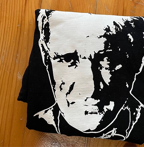 6 Yaş Beden siyah Renk Atatürk resimli üst