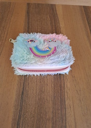 Pastel Renkli Peluş Çocuk Cüzdanı - Görsel 2