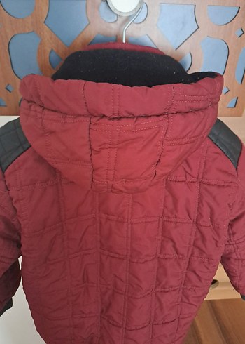 Bordo Erkek Çocuk Fermuarlı Mont - Görsel 6