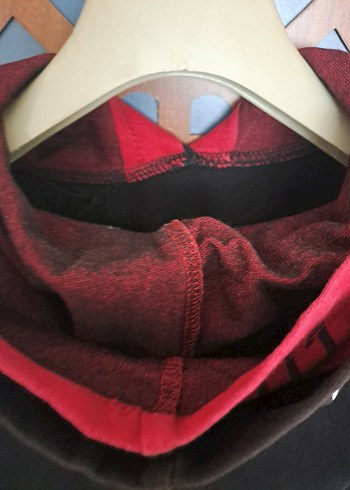 Siyah Kapüşonlu Erkek Çocuk Sweatshirt - Görsel 6