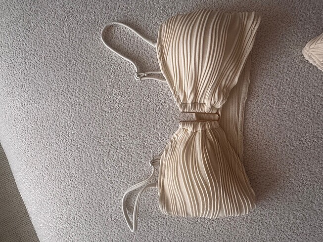 m Beden sarı Renk Tereyağı rengi bikini takımk