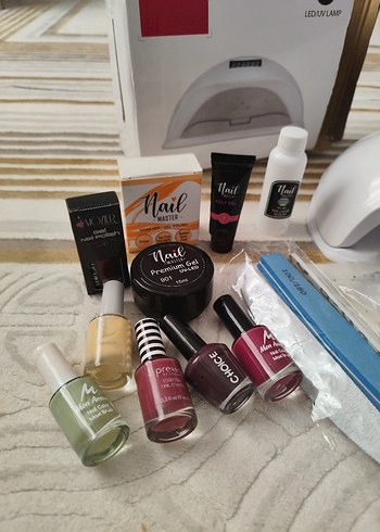 Beyaz LED Tırnak Kurutucu ve Manikür Seti - Görsel 4