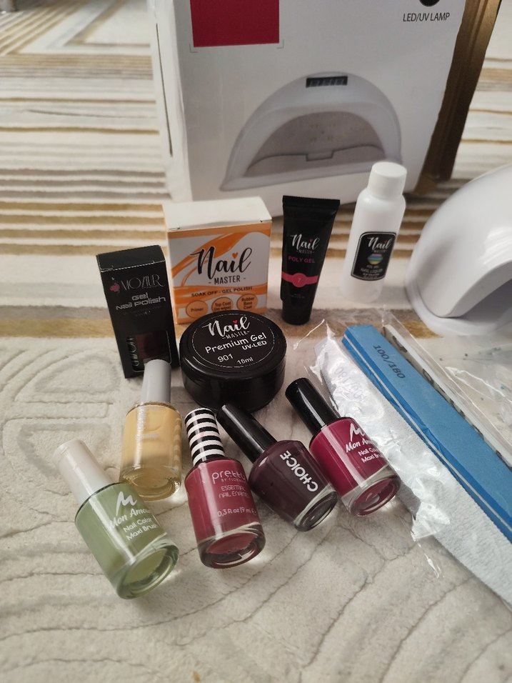 Beyaz LED Tırnak Kurutucu ve Manikür Seti - Görsel 4