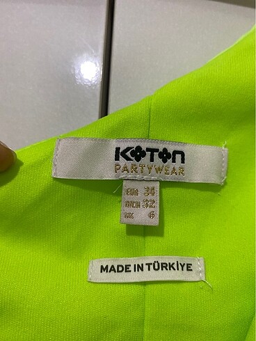 34 Beden Neon Elbise