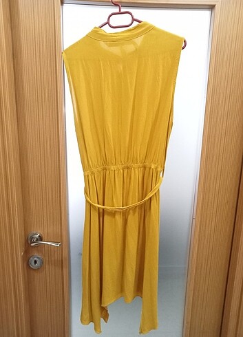 42 beden Hardal sarısı elbise