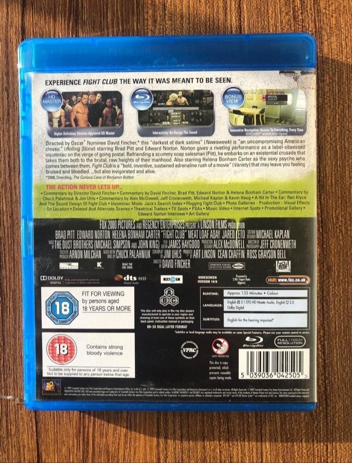 Fight Club 10. Yıl Özel Blu-ray - Görsel 3