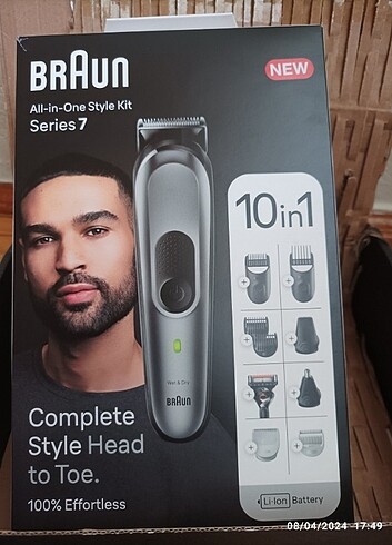 Braun traş makinesi sıfır üründür 