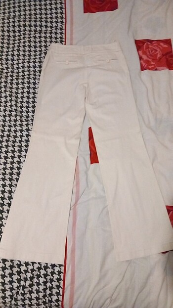 38 Beden beyaz Renk Kadın pantolon