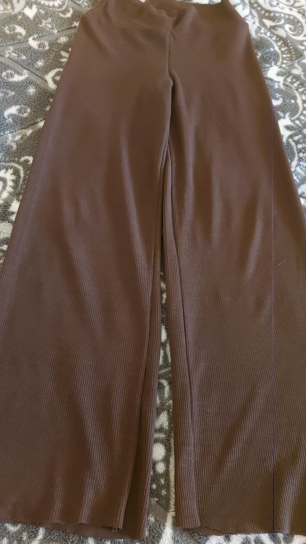 Kadın Kahverengi Pilili Uzun Kumaş Pantolon - Görsel 2