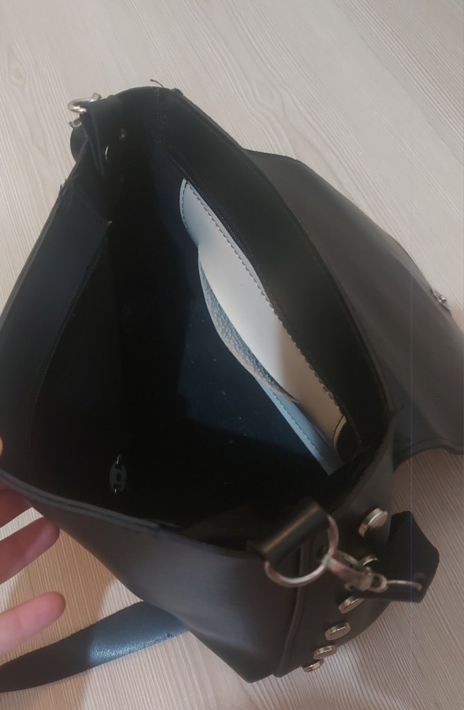 Beymen Siyah Deri Tokalı Kadın Çanta - Görsel 3