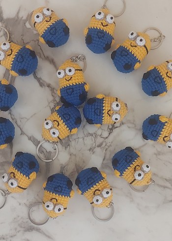 Amigurumi Minion Anahtarlık - Görsel 2