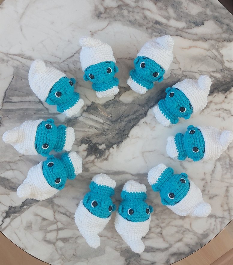 Amigurumi Örgü şirinler anahtarlik - Görsel 2