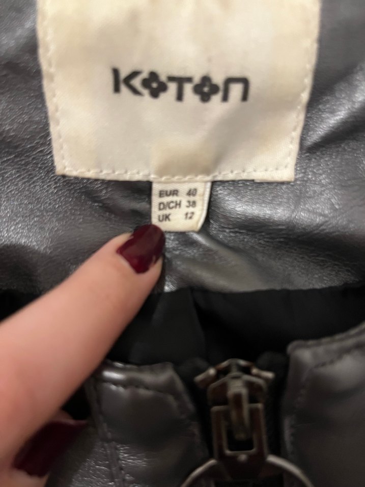 Fırfırlı Deri Ceket - Görsel 3