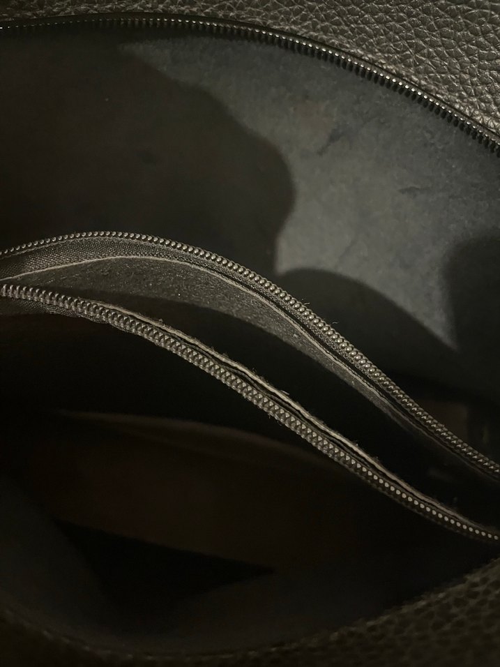 Siyah Deri Minimalist Kadın Çanta - Görsel 3