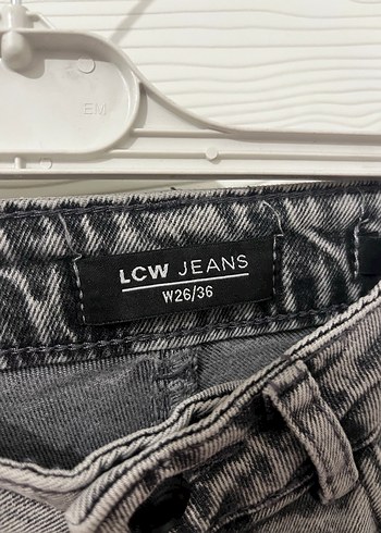 Gri Mom Jean - Görsel 3