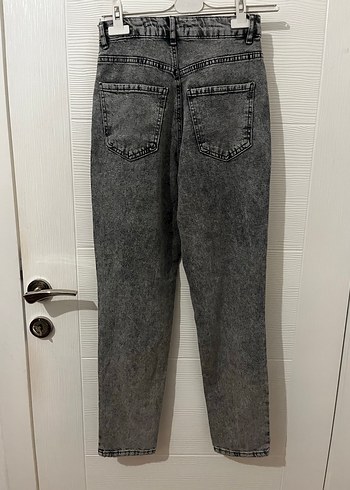 Gri Mom Jean - Görsel 2