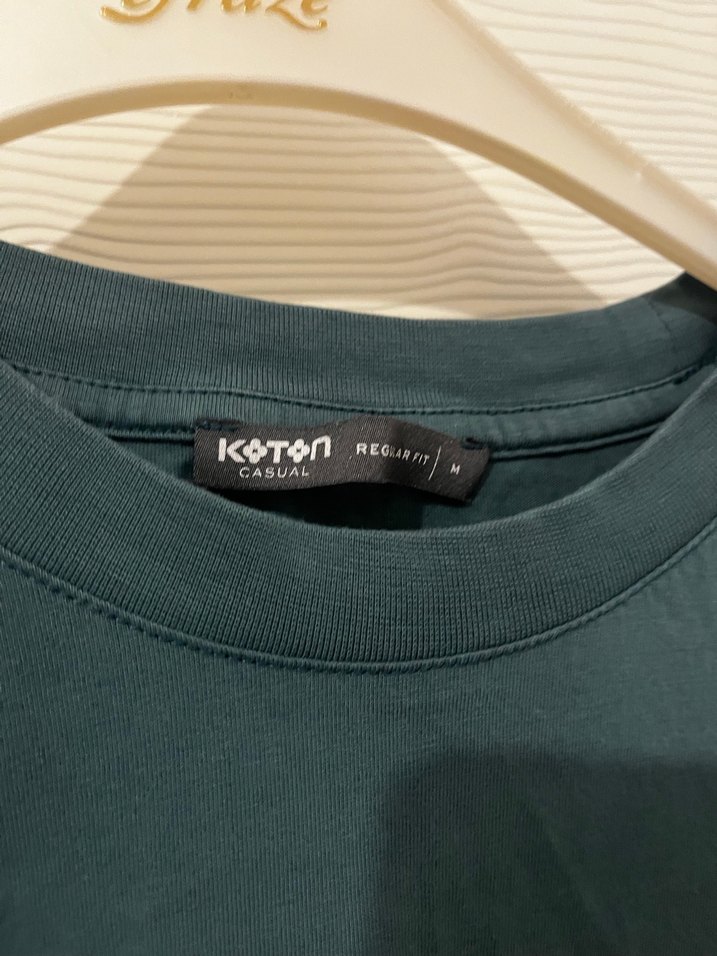 Erkek Yeşil Baskılı Kısa Kollu Tişört - Görsel 2