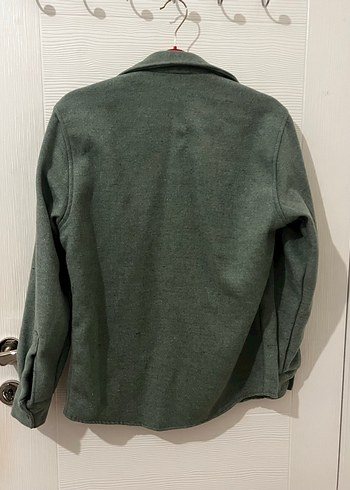 Düğmeli Yeşil Kadın Midi Ceket - Görsel 2