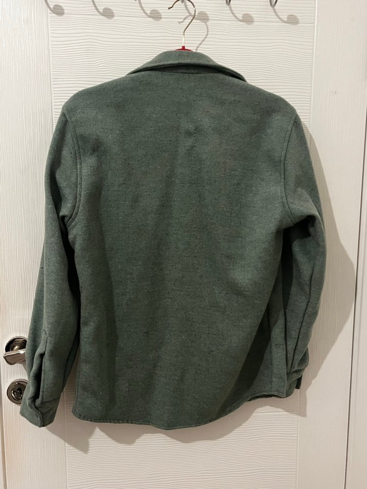 Düğmeli Yeşil Kadın Midi Ceket - Görsel 2