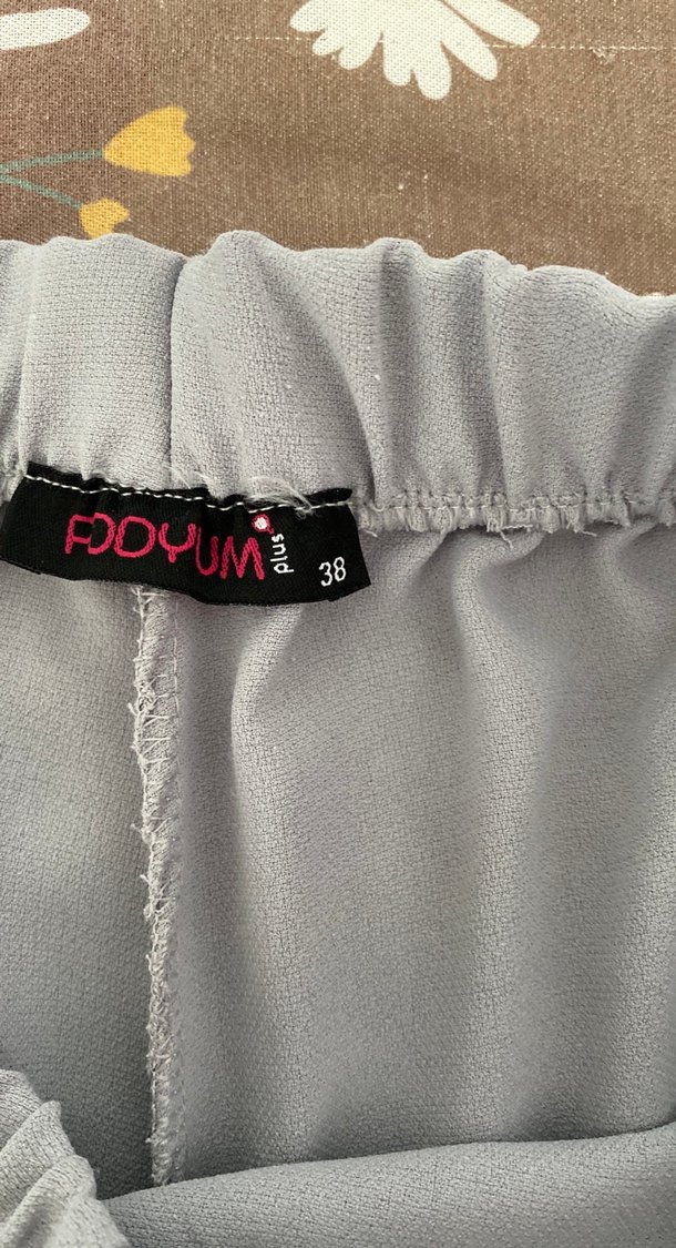 Gri Salaş Kadın Pantolon - Görsel 3