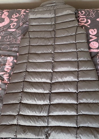 Gri Uzun Fermuarlı Kadın Yelek - Görsel 4