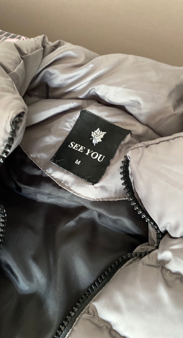 Gri Uzun Fermuarlı Kadın Yelek - Görsel 3