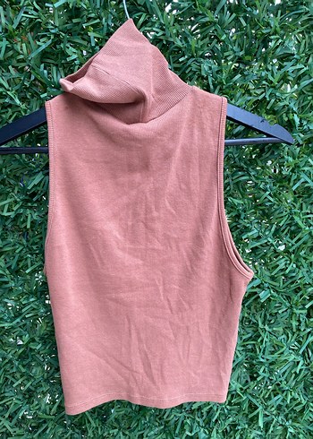 Zara Kahverengi Boğazlı Kolsuz Kadın Yelek