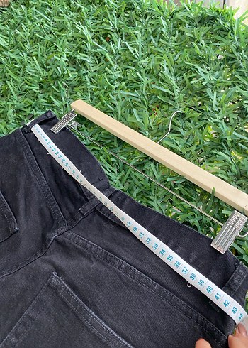 xl Beden Siyah Kadın Bol Kesim Midi Denim Pantolon