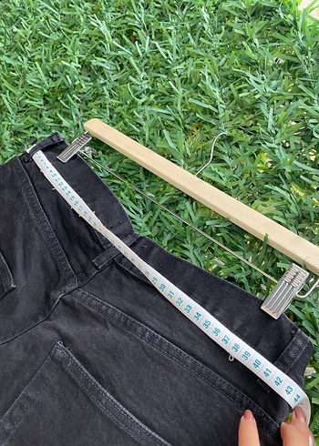 xl Beden siyah Renk Siyah Kadın Bol Kesim Midi Denim Pantolon