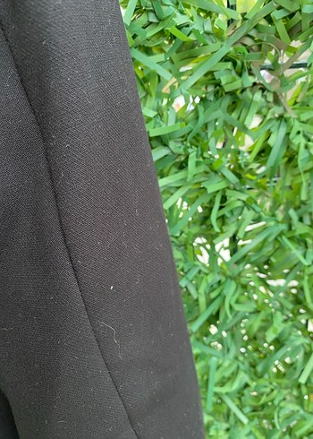 s Beden siyah Renk Siyah Düğmeli Kadın Midi Blazer Ceket