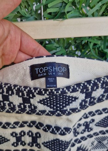 Topshop Nakışlı Örgü Bohem Kadın Etek