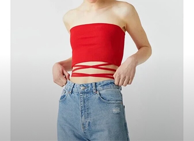 xs Beden kırmızı Renk Crop top