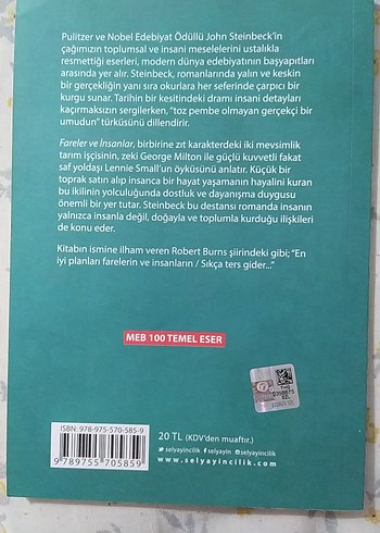 Fareler ve İnsanlar - John Steinbeck