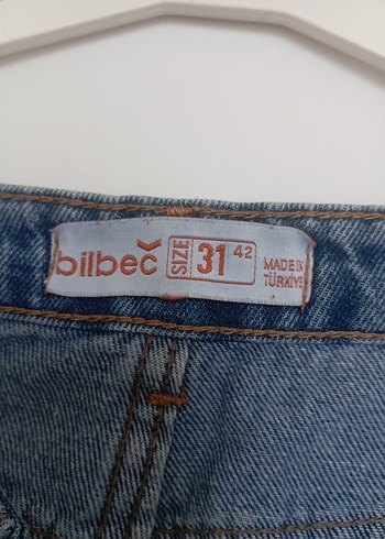 xl Beden Nakışlı Koyu Mavi Bol Kesim Kot Pantolon