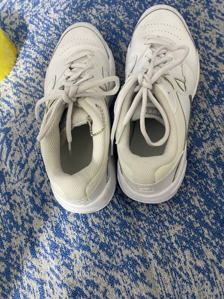 Beyaz Bağcıklı Kadın Spor Ayakkabı - Görsel 4