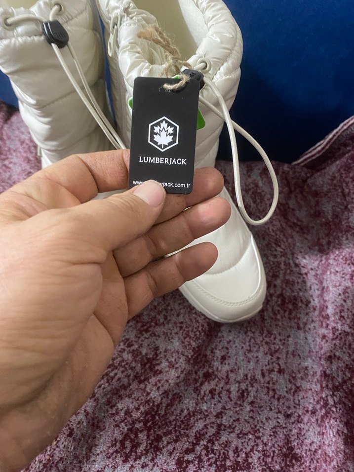 Beyaz Kadın Dolgu Topuklu Bot - Görsel 2