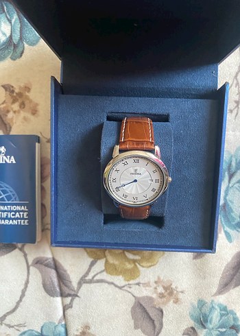 STINA Klasik Erkek Saat Kahverengi Deri Kayış - Görsel 3