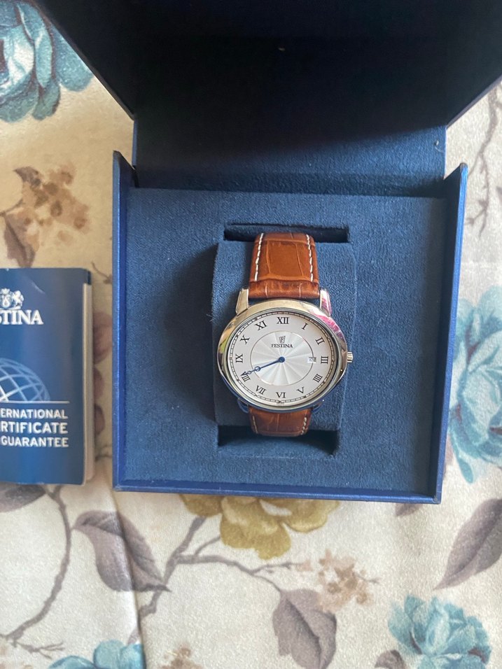 STINA Klasik Erkek Saat Kahverengi Deri Kayış - Görsel 3